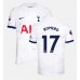 Tottenham Hotspur Cristian Romero #17 Kopio Koti Pelipaita 2023-24 Lyhyet Hihat